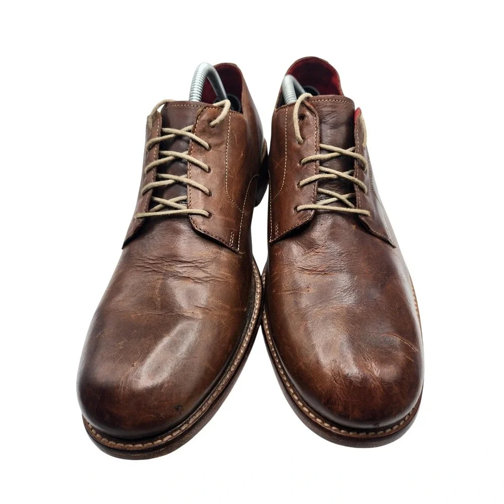 Cole Rood & Haan Co. Shoes Mens Size 11 Brown Leather Derby Lace Up Dress C08777